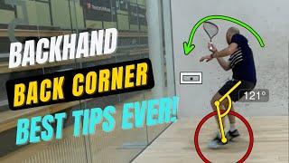 Squash Tips:  Deep Backhand Corner Tips 