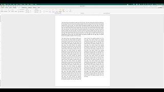 How to have both paragraph and two columns in a single document in Microsoft Word