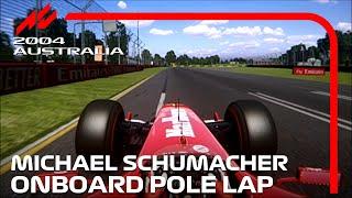 Michael Schumacher's First 2004 Pole But With Slicks | 2004 Australian Grand Prix | #assettocorsa