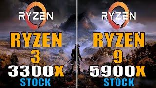 RYZEN 3 3300X vs RYZEN 9 5900X || RTX 3080 || PC GAMEPLAY TEST ||