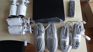 Unboxing and setup of SANNCE / ANNKE 4CH 1080P PoE NVR HD Security Camera System