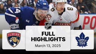 NHL Highlights | Panthers vs. Maple Leafs | March 13, 2025