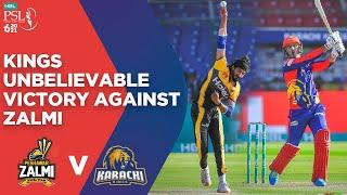 PSL 2021 | Karachi Kings Unbelievable Victory Against Peshawar Zalmi | Match 14 | MG2E