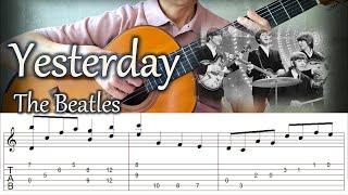 Yesterday / The Beatles - Fingerstyle Guitar | TAB