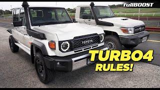 4 cylinder BEATS the V8 | 2024 Toyota LandCruiser 70 Series | fullBOOST