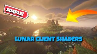 How to get SHADERS on LUNAR CLIENT! | SUPER SIMPLE!