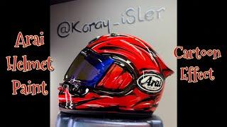 ARAI HELMET PAINT CARTOON EFFECT  ️🪖