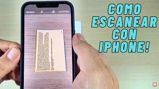 Cómo Escanear un Documento con iPhone 16, 15, 14, 13, 12, 11, X, 8 (Mini, Plus, Pro &  Pro Max)