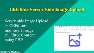 CKEditor Server Side Image Upload using PHP
