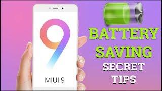 Secret Tips to SAVE BATTERY Life on MIUI 9 Phones