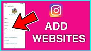 How to add website on instagram profile