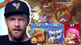 Synchronic risks FINALS (twice) with INSANE NEW YETI Druid attack! Clash of Clans