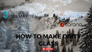 How to Make  Dirty Glass—3Ds Max Material Tutorial #shortvideo #shorts#3dsmaxtutorial