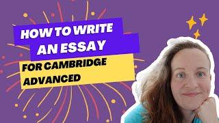 How to Write a Cambridge Advanced Essay