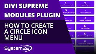 Divi Theme Supreme Modules How To Create A Circle Icon Menu