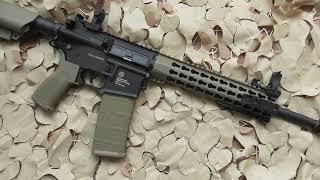 Grand Power M4 AR15 keymod 10" Charlie half AEG & chrono.