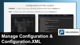 Manage Configuration & Configuration.XML