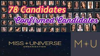 NEW UPDATE: Official Candidates of the 73rd MISS UNIVERSE