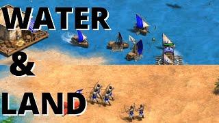 Aoe2 DE Hybrid Map Build Order | How To Dominate Water & Land!