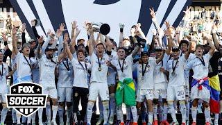 LA Galaxy Full 2024 MLS Cup Championship trophy ceremony | FOX Soccer