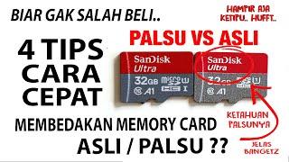 4 Trik Mudah Membedakan Memori SD Card Asli dan Palsu / KW / Abal-abal