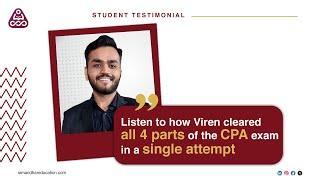 Listen to how our Ahmedabad US CPA alumni, cleared all 4 parts of the CPA exam in a single attempt!