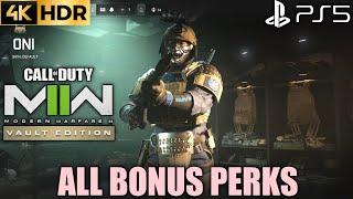 All Bonus Perks CALL OF DUTY MODERN WARFARE 2 Vault Edition PS5 All Bonus Perks |MW2 All Bonus Perks
