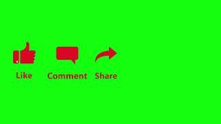 Like Comment Share Subscribe Green Screen Animation | Aavesh Creations