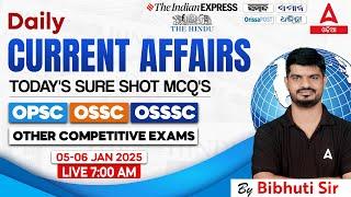 Current Affairs Today Odia | 5,6 January Current Affairs 2025 | Current Affairs By Bibhuti Sir