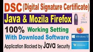 DSC Digital signature certificate java mozila setting problems /java not working in Mozilla Firefox