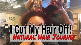 I CUT MY HAIR! Big Chop On Heat Damaged Natural Curly Hair 3B/3C | GIVEAWAY CLOSED