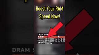 Unlock Your RAM’s Full Speed With This ONE Setting! #shorts