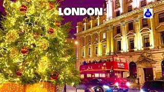 London Walk  Southbank, BIG BEN to West End CHRISTMAS Lights|Central London Walking Tour [4K HDR]