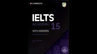 Cambridge -15 IELTS Listening Test- 3 with answers