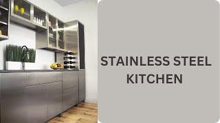 2023 stainless steel kitchen | Modern Kitchen #shorts #viral #youtubeshorts @decorwelt