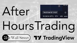 Show After Hours (Extended Trading Hours) on TradingView