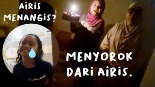 Prank airis waktu birthday...Takut dia...