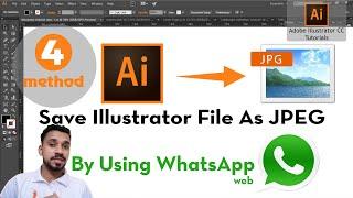 How To Save or Export Vector (Illustrator) file as Image Format (JPEG, JPE, PNG etc..)