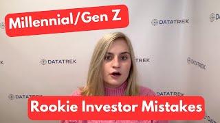 Millennial/Gen Z Rookie Investor Mistakes