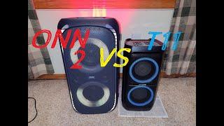 ONN Large Party Speaker Gen 2 vs W-King T11 (FW2.36) Indoors  Off Battery -Requested by surotski 