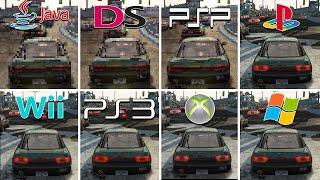 Need for Speed ProStreet (2007) PC vs PS2 vs PS3 vs Xbox 360 vs Wii vs DS vs PSP vs Java