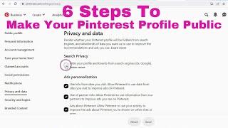 How To Make Visible Or Show Your Pinterest Account On Search Engines (Google Bing Yahoo) (2023)