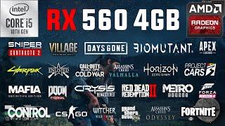RX 560 4GB Test in 25 Games in 2021