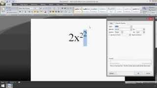 Microsoft Word: How to Make a Double Superscript