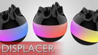 Cinema 4D r12 Tutorial: Abstract Spheres (Displacer) - ChromeDesignsHD