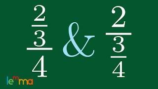 How to Simplify a Fraction over a Number and a Number over a Fraction