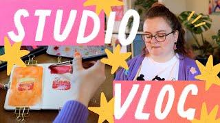 Studio Vlog 018  Running My Patreon, Paint With Me + Chatty Life Updates!