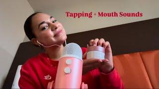 ASMR tapping on random items + mouth sounds