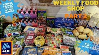 £100 Weekly budget for family of 6. #weeklyfoodshop #ukfamily #weeklygroceryshop #aldi