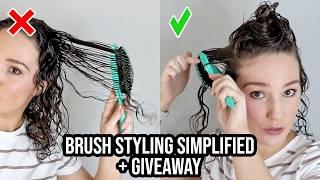 How to Brush Style to Smooth Frizzy Curly Hair, Simplified + WIN a Bounce Curl Brush